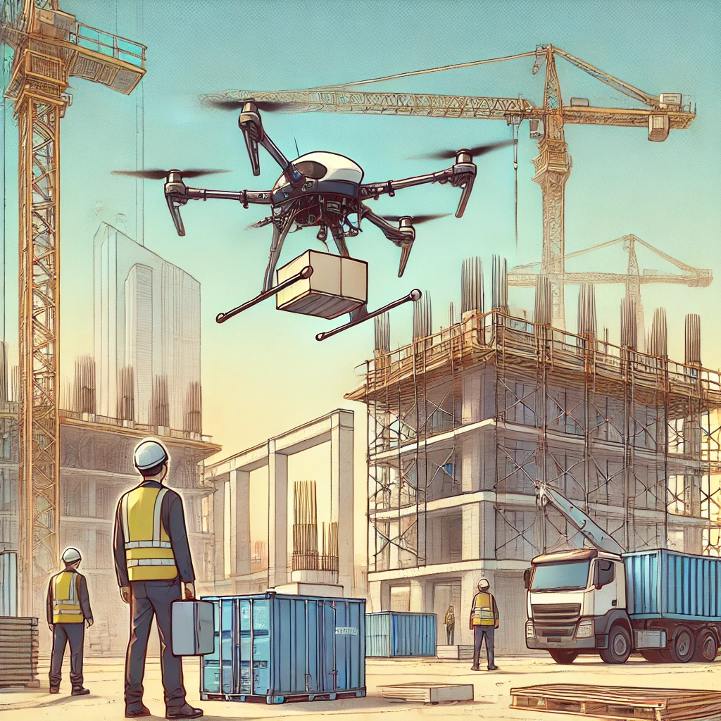 クレーンに代わるドローンの可能性とその限界